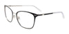 Clip & Twist CT267 Eyeglasses with Clip-on Sunglasses | Size 53 / Matt Black & Silver