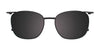 Clip & Twist CT267 Eyeglasses with Clip-on Sunglasses | Size 53 / Matt Brown & Silver