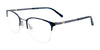 Clip & Twist CT268 Eyeglasses with Clip-on Sunglasses | Size 50 / Matt Demi Blue & Steel Blue