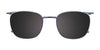 Clip & Twist CT268 Eyeglasses with Clip-on Sunglasses | Size 50 / Matt Demi Blue & Steel Blue