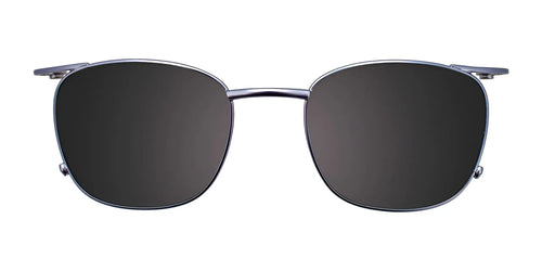 Clip & Twist CT268 Eyeglasses with Clip-on Sunglasses / Size 50 / Matt Demi Blue & Steel Blue