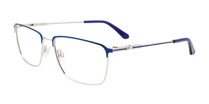Clip & Twist CT269 Eyeglasses Satin Blue & Silver