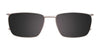 Clip & Twist CT269 Eyeglasses with Clip-on Sunglasses | Size 56 / Satin Brown