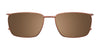 Clip & Twist CT269 Eyeglasses with Clip-on Sunglasses | Size 56 / Clip Only (Color №010)