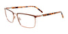 Clip & Twist CT270 Eyeglasses with Clip-on Sunglasses | Size 56 / Matt Brown & Light Brown