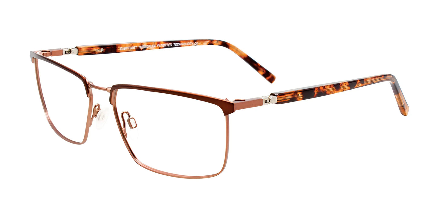 Clip & Twist CT270 Eyeglasses with Clip-on Sunglasses Matt Brown & Light Brown