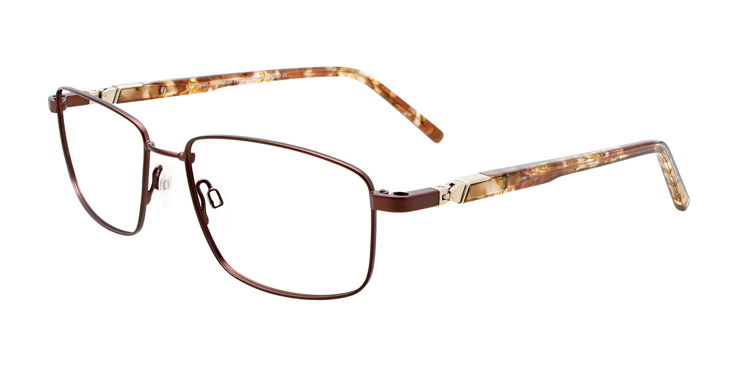 Clip & Twist CT271 Eyeglasses Satin Dark Brown / Brown Marbled