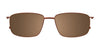 Clip & Twist CT271 Eyeglasses with Clip-on Sunglasses | Size 55 / Satin Blue/Blue & Grey Marbled