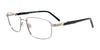 Clip & Twist CT271 Eyeglasses with Clip-on Sunglasses | Size 55 / Satin Grey/Black