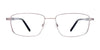 Clip & Twist CT271 Eyeglasses with Clip-on Sunglasses | Size 55 / Satin Blue/Blue & Grey Marbled