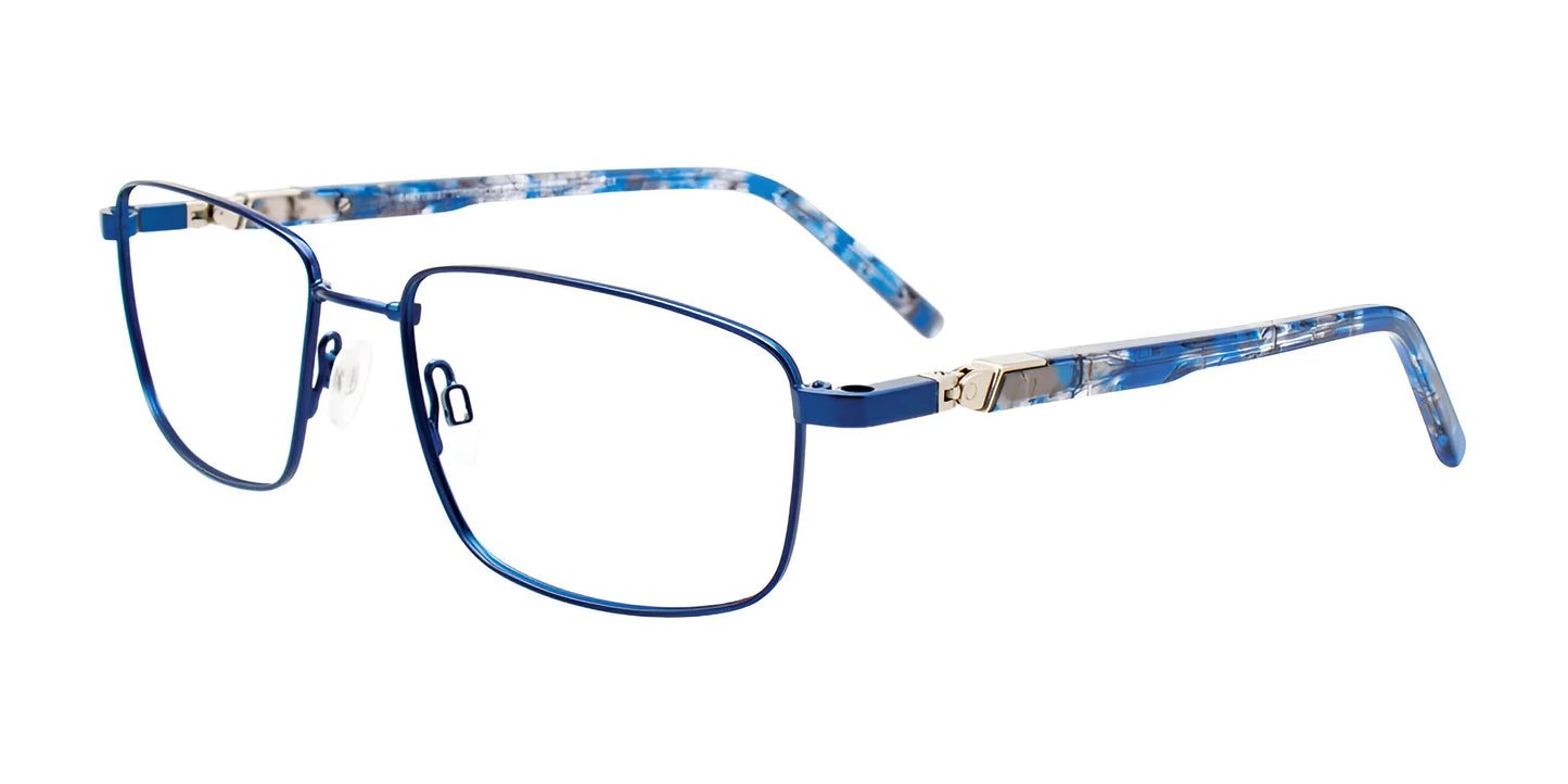 Clip & Twist CT271 Eyeglasses Satin Blue / Blue & Grey Marbled