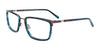 Clip & Twist CT272 Eyeglasses with Clip-on Sunglasses | Size 54 / Dark Blue Marb & Matt Dk Grey