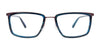 Clip & Twist CT272 Eyeglasses with Clip-on Sunglasses | Size 54 / Crystal & Matt Dark Grey
