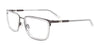 Clip & Twist CT272 Eyeglasses with Clip-on Sunglasses | Size 54 / Crystal & Matt Dark Grey