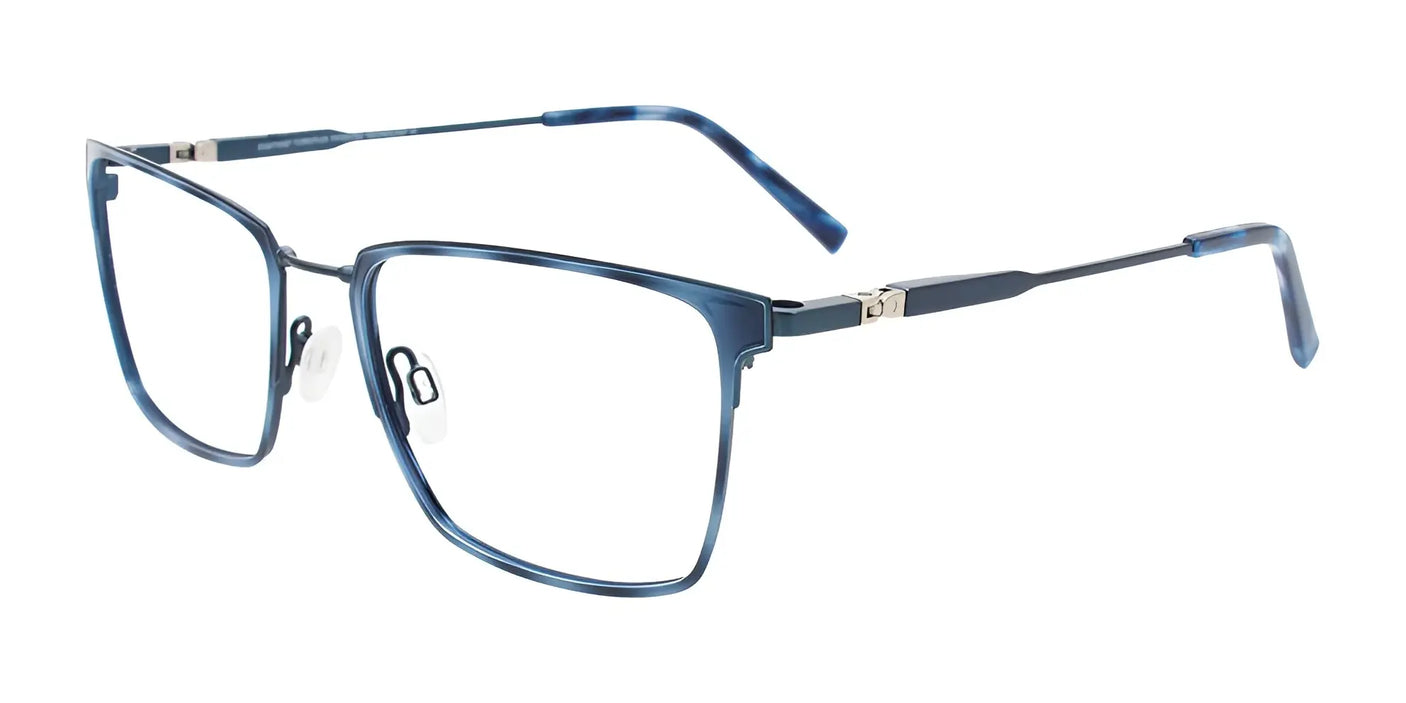 Clip & Twist CT273 Eyeglasses with Clip-on Sunglasses Demi Blue & Mat Blue / Mat Blue