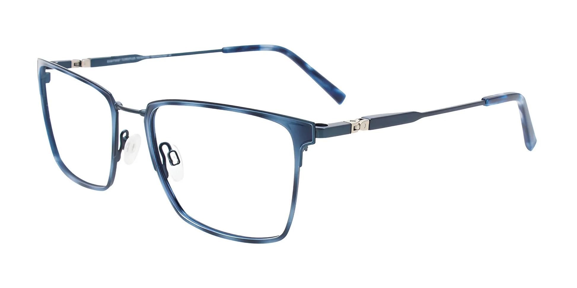 Clip & Twist CT273 Eyeglasses with Clip-on Sunglasses Demi Blue & Mat Blue / Mat Blue