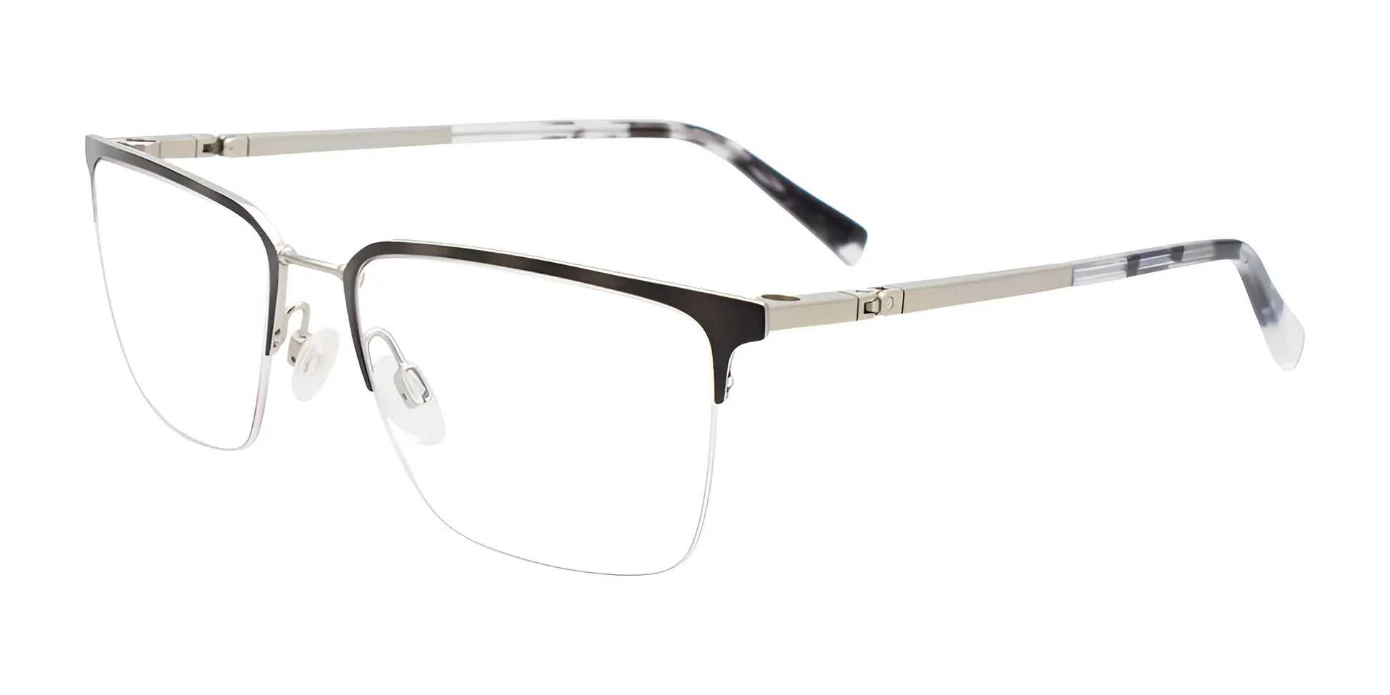 Clip & Twist CT274 Eyeglasses with Clip-on Sunglasses Matt Demi Grey & Matt Silver