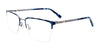 Clip & Twist CT274 Eyeglasses with Clip-on Sunglasses | Size 51 / Matt Demi Blue & Matt Lit Blue