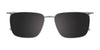 Clip & Twist CT274 Eyeglasses with Clip-on Sunglasses | Size 51 / Matt Demi Blue & Matt Lit Blue