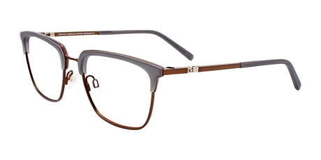 Clip & Twist CT275 Eyeglasses with Clip-on Sunglasses Matt Grey & Satin Copper