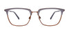 Clip & Twist CT275 Eyeglasses with Clip-on Sunglasses | Size 54 / Matt Blue & Satin Blue