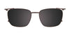 Clip & Twist CT275 Eyeglasses with Clip-on Sunglasses | Size 54 / Matt Blue & Satin Blue
