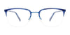 Clip & Twist CT276 Eyeglasses with Clip-on Sunglasses | Size 52 / Black & Grey Striped