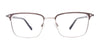 Clip & Twist CT277 Eyeglasses with Clip-on Sunglasses | Size 55 / Brown & Rustic Gold