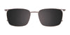 Clip & Twist CT277 Eyeglasses with Clip-on Sunglasses | Size 55 / Clip Only (Color №020)