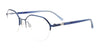 Clip & Twist CT278 Eyeglasses with Clip-on Sunglasses | Size 49 / Satin Blue/Gradient Blue