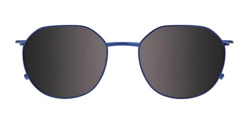 Clip & Twist CT278 Eyeglasses with Clip-on Sunglasses / Size 49 / Satin Blue/Gradient Blue