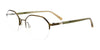 Clip & Twist CT278 Eyeglasses with Clip-on Sunglasses | Size 49 / Satin Khaki/Gradient Khaki