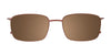 Clip & Twist CT279 Eyeglasses with Clip-on Sunglasses | Size 53 / Cryst Gr & Steel