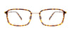 Clip & Twist CT279 Eyeglasses with Clip-on Sunglasses | Size 53 / Cryst Gr & Steel