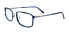 Clip & Twist CT279 Eyeglasses with Clip-on Sunglasses | Size 53 / Tor Bl & Lt Bl
