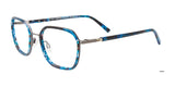 Clip & Twist CT280 Eyeglasses with Clip-on Sunglasses Blue Tortoise & Steel