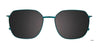 Clip & Twist CT280 Eyeglasses with Clip-on Sunglasses | Size 50 / Blue Tortoise & Steel