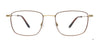 Clip & Twist CT281 Eyeglasses with Clip-on Sunglasses | Size 53 / Antique Gold & Brown