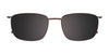 Clip & Twist CT281 Eyeglasses with Clip-on Sunglasses | Size 53 / Antique Gold & Brown