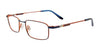 Clip & Twist CT282 Eyeglasses with Clip-on Sunglasses | Size 49 / Blue & Copper
