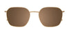 Clip & Twist CT283 Eyeglasses with Clip-on Sunglasses | Size 52 / Dark Steel & Amber Tortoise