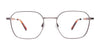 Clip & Twist CT283 Eyeglasses with Clip-on Sunglasses | Size 52 / Dark Steel & Amber Tortoise