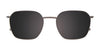 Clip & Twist CT283 Eyeglasses with Clip-on Sunglasses | Size 52 / Clip Only (Color №020)