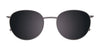 Clip & Twist CT284 Eyeglasses with Clip-on Sunglasses | Size 50 / Silver & Blue