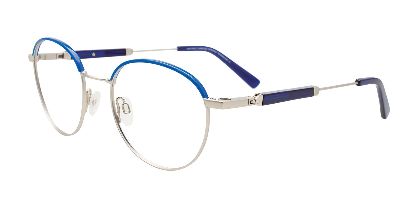 Clip & Twist CT284 Eyeglasses Silver & Blue