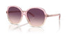 Coach CH568 HC8360U Sunglasses / Transparent Pink Gradient №57387W / Purple Pink Gradient (2N 23.6%) / Size 57