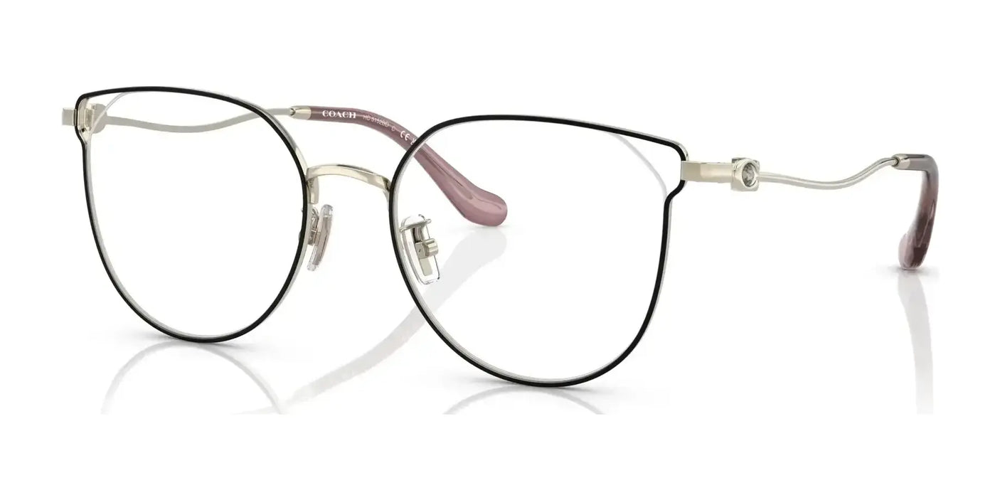 Coach HC5152BD Eyeglasses Shiny Light Gold / Black