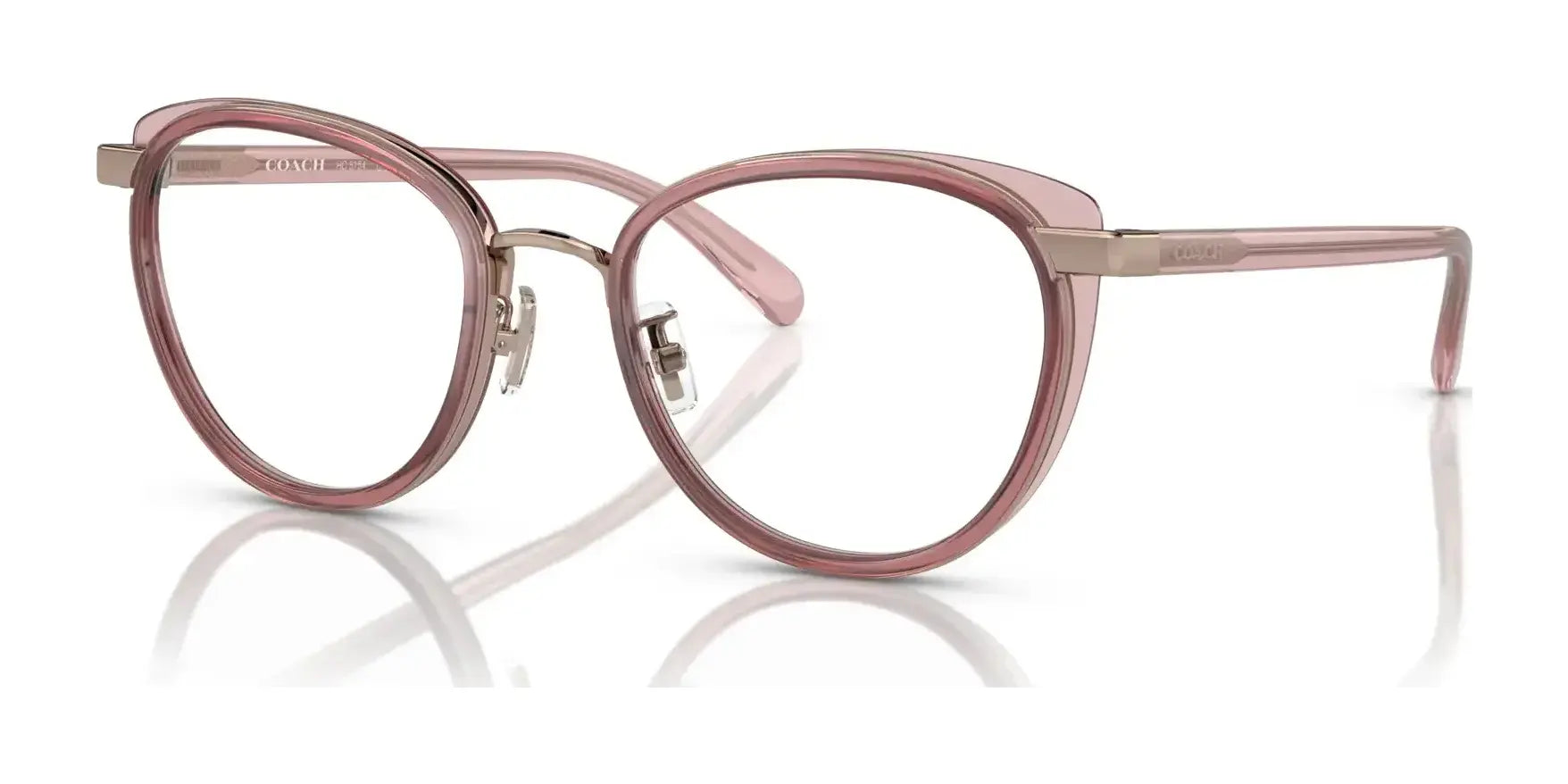 Coach HC5154 Eyeglasses Rose Gold / Transparent Pink