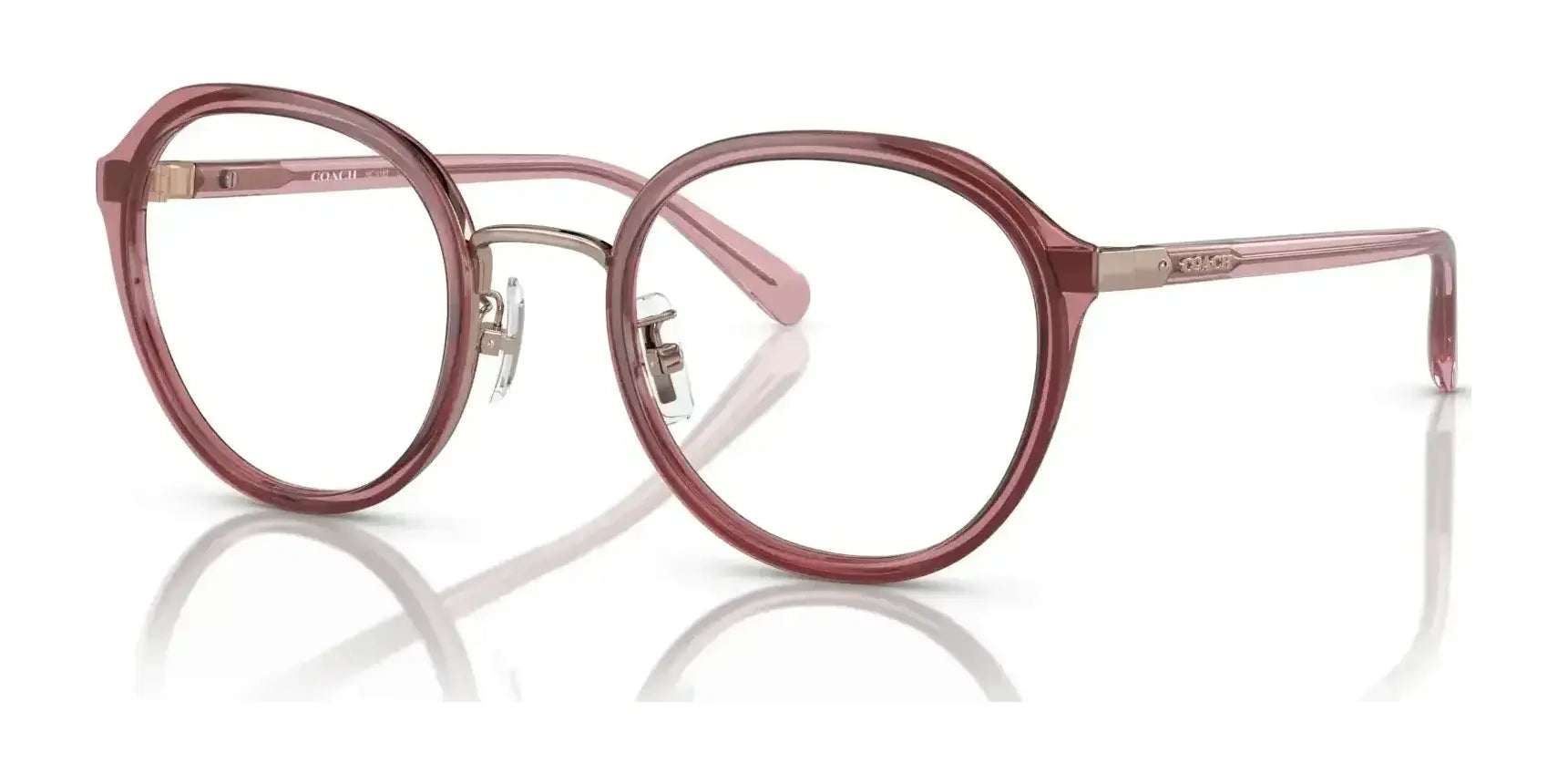 Coach HC5162 Eyeglasses Transparent Berry / Rose Gold