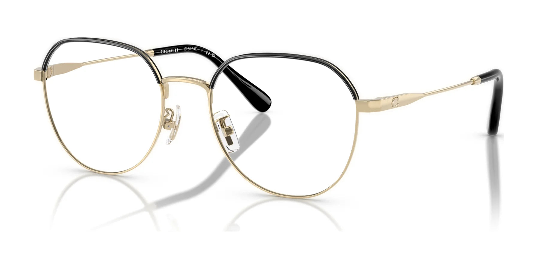 Coach HC5164D Eyeglasses Light Gold / Black